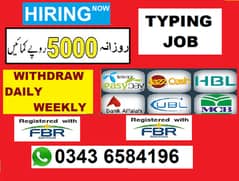 TYPING JOB / Online work from home