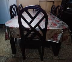 Elegant 6-Chair Dining Table Set for Sale