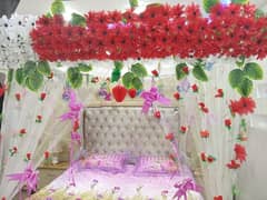 Selling wedding room decor artificial flowers and nets