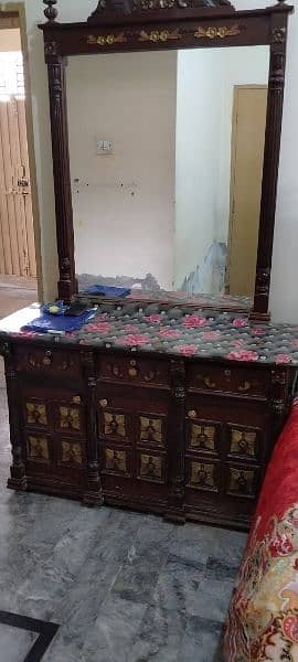 pure wood chinioti work dressing table 2