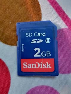 2 GB SD card for sale.