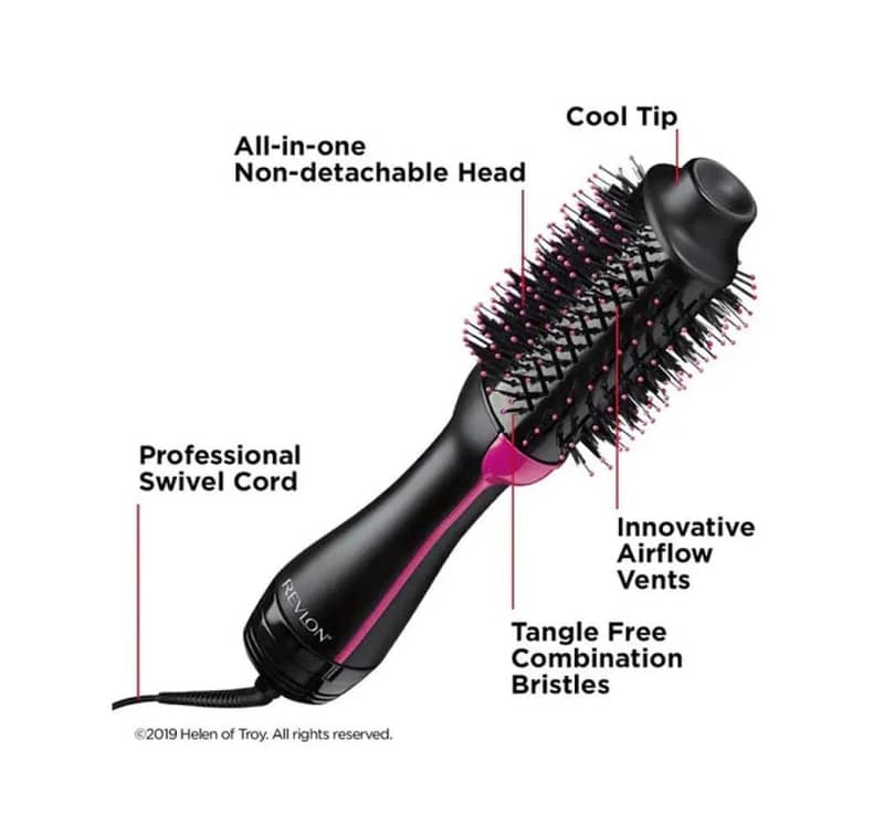 2 In 1 One Step Hair Dryer And Volumizer Warm Air Fast Styling Straigh 2