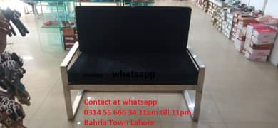 2 Seater Sofa For Shop or office made of SS