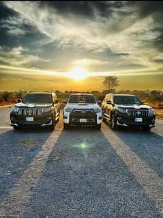 Rent A Car Islamabad Prado Land Cruiser V8, ZX, Range Rover