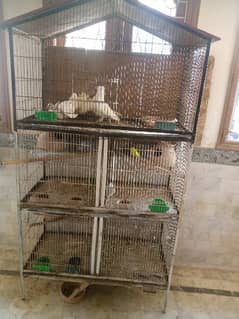 cage with birds