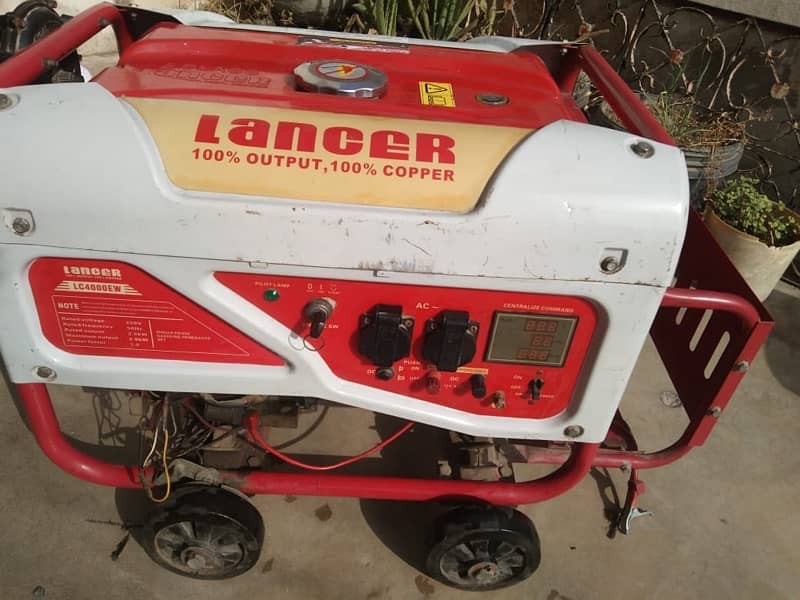 lancer generator 3kva good condition petrol gas 0