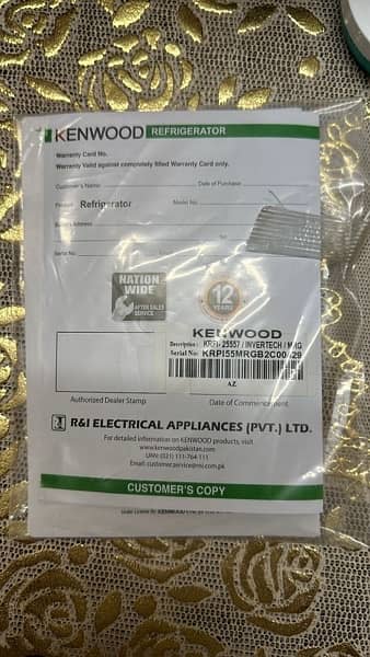 Kenwood Refrigerator Brand New Box Packed 4