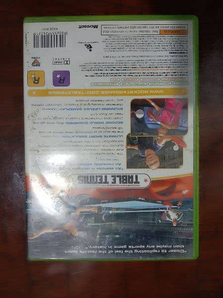 Rockstar Table Tennis disc for Xbox 360. Original. 3