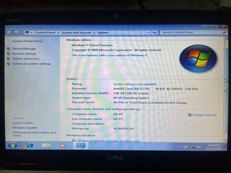 Dell Laptop 4