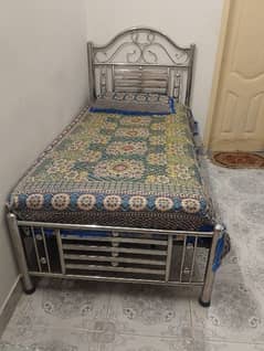 new steel single bed with spring matters