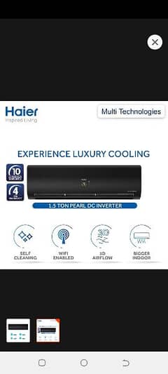 Haier 1.5 ton inverter