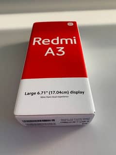 Redmi A3 4 128 for sale  03111032221 whtsapp me