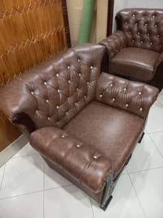 huge leather sofa