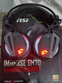 RGB Gaming headphones MSI immerse GH70
