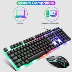 semi Mechanical gaming keyboard with Rgb lights