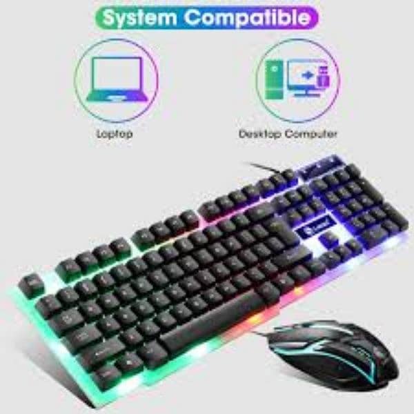 semi Mechanical gaming keyboard with Rgb lights 0