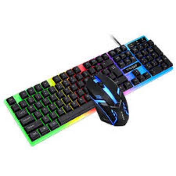 semi Mechanical gaming keyboard with Rgb lights 2