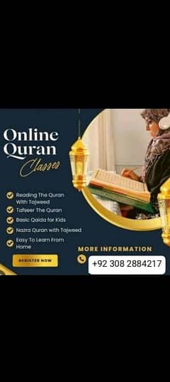 online quran tuition for male and female.