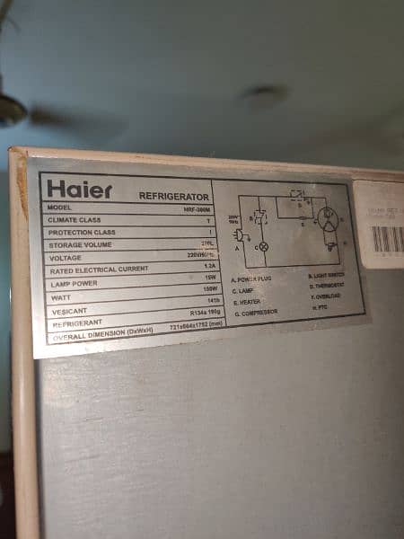 haier fridge, refrigerator 6