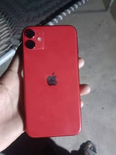 iPhone 11, 10 x 10 condition, battery health, 80 red colour,  full box