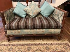 sheesham wood 6 seater sofa set