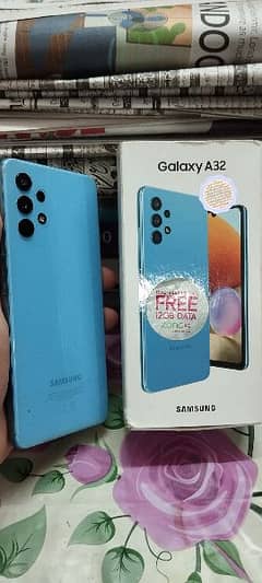 Samsung A32 6GB RAM and 128 ROM 10/10 with box  colour