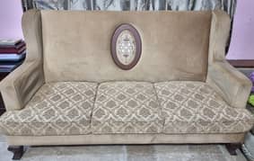 Premium Quality 5-Seater Wooden Sofa Set - Excellent Condition!
