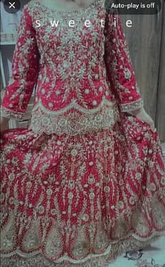 bridal lehnga with matching clutch