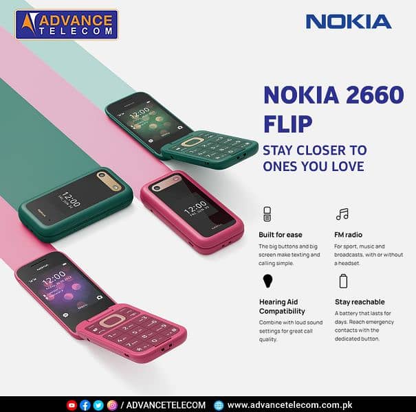 NOKIA 2660 & 2720 FLIP ADVANCE TELECOM 14