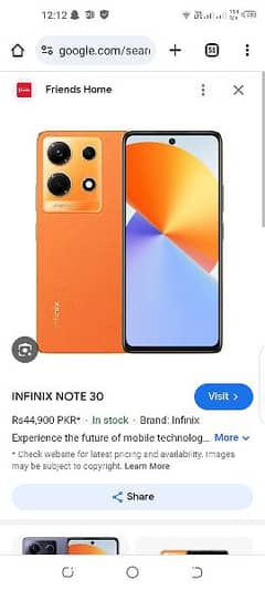 Infinx Note 30 Orignal Panel All parts Available