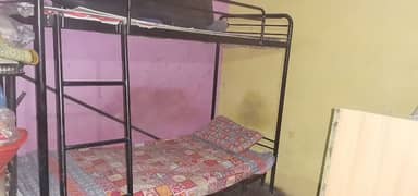 Iron double story bed