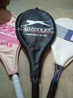 3 Racquet available Salzenger Rs2400 Olympian Rs1500 Jaguar Rs1500