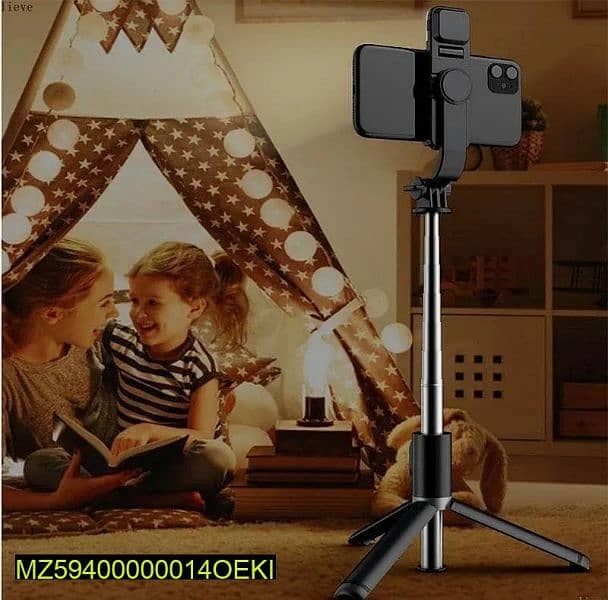 4 in 1 Selfie stick led light with Bluetooth mini tripod stand 3