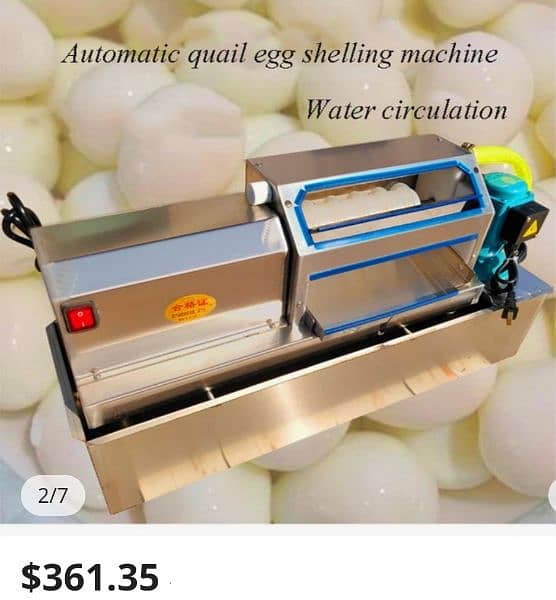 Eggs shells crackers machine stainless steel body imported 220 voltage 1