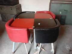 Dinning table with 4 chairs in good condition for sale