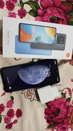 Redmi 10C with box and original  charger 4/128