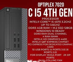 Dell optiplex 9020 i5 4gen with out hard and ram