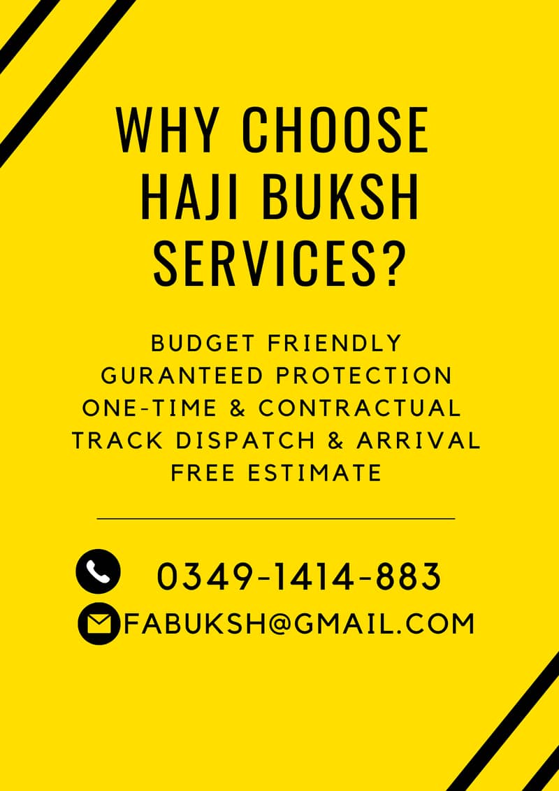 Haji Buksh Logistics, Packers & Movers, Residential & Commercial 1
