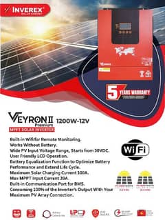 Inverex Veyron II Premium 1.2KW-12V MPPT Solar Inverter