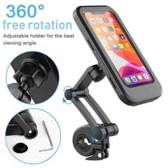 Bicycle Mobile Phone Holder Waterproof Handlebar Magnetic Stand