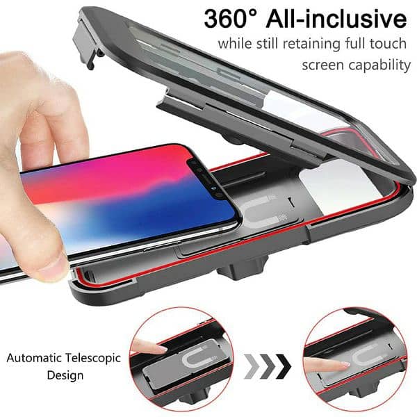 Mobile Phone Holder Waterproof Handlebar Magnetic Stand 4