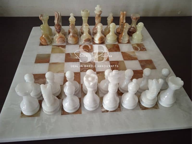 Marble Chess  Board / Marble Chess set  /Marble Chess pieces 2