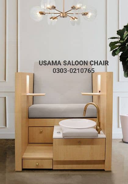 Saloon chairs | Beauty parlor chairs | shampoo unit | pedicure 5