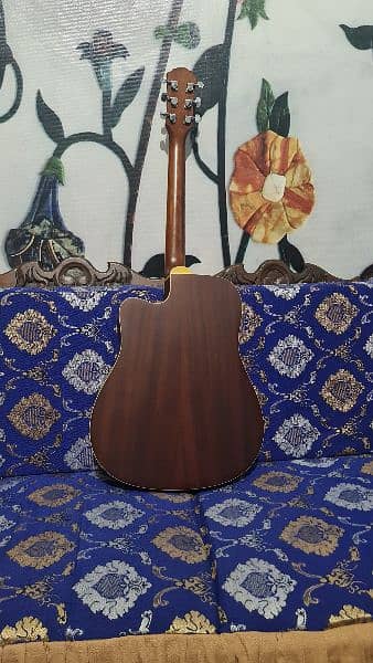 Electric Guitar wooden brown colour full size 2