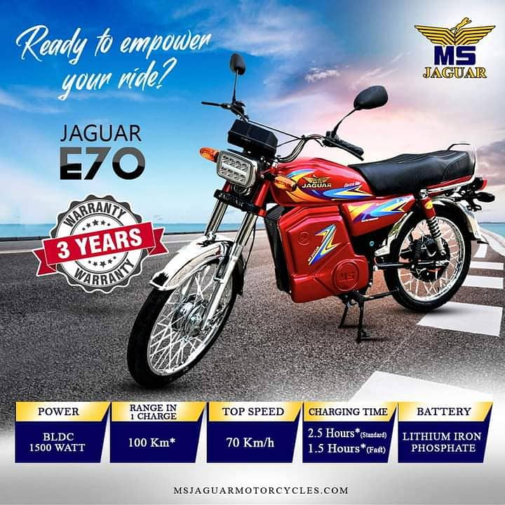 M. S Jaguar Electric Bikes E-125 3