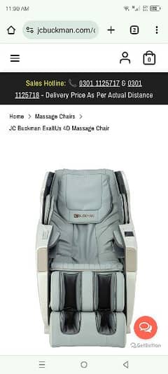 JC Buckman ExaltUs 4D Massage Chair