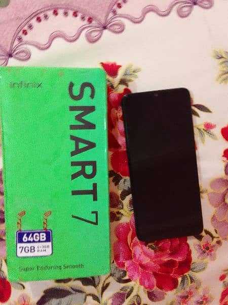 INFINIX SMART 7 Ram Rom 4+3/64 All ok. just 6 months used. 0