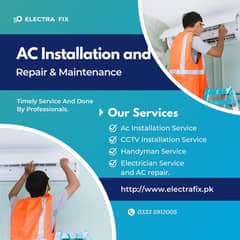 AC Installation/Ac Maintenance/CCTV Installation/AC Repair/Electrician