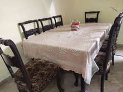 Dining Table With 8 Chairs Bilkul Fresh he Price : 85000