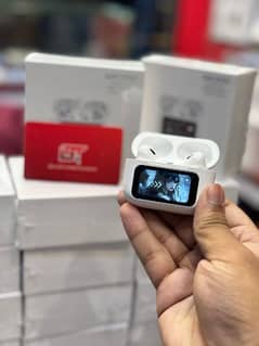 Airpods pro 2 with digital display